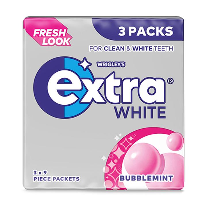 Wrigley's Extra White Bubblemint 3pk