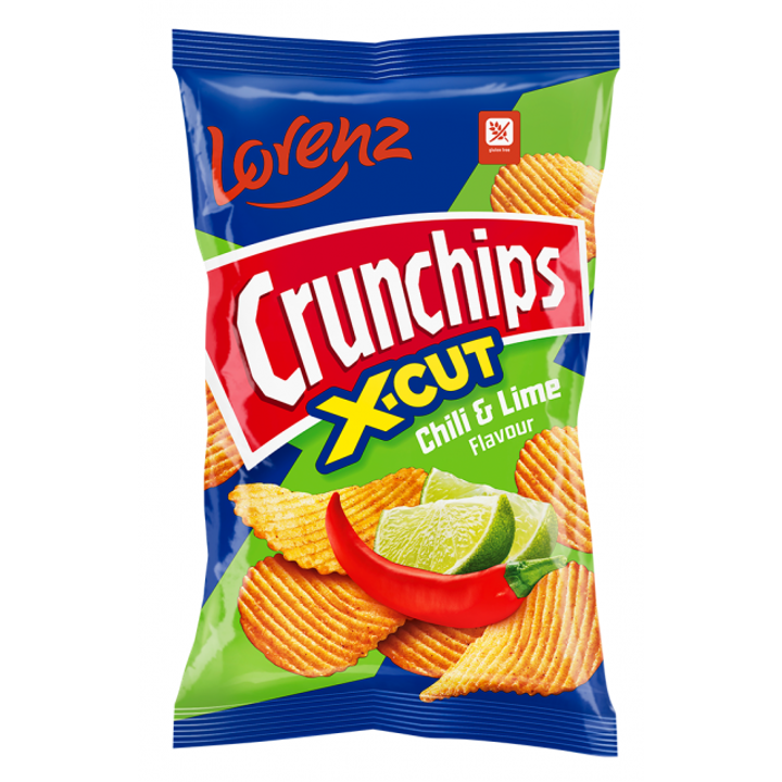 Lorenz Crunchips X-Cut Chilli & Lime