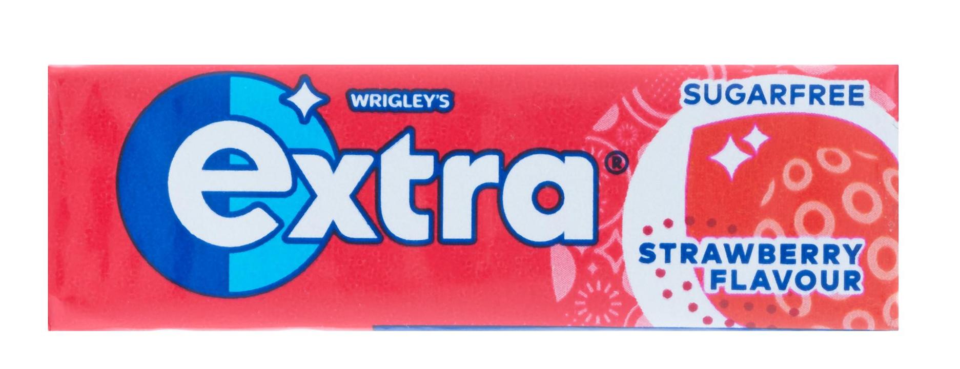 Wrigley's Extra Strawberry Sugar Free Gum 10pk