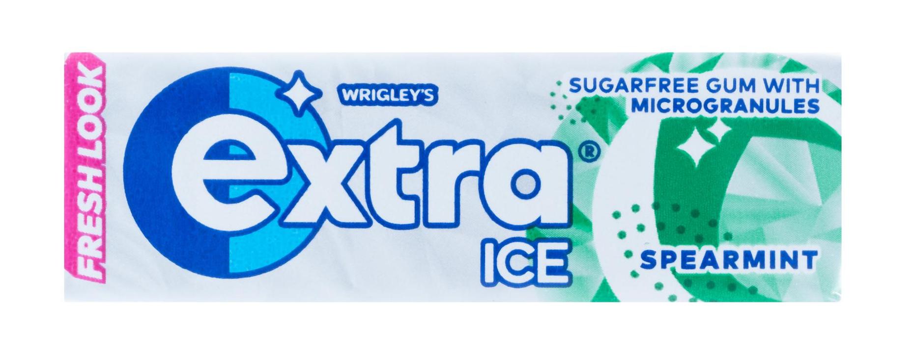 Wrigley's Extra Ice Spearmint Gum Sugar Free Gum 10pk
