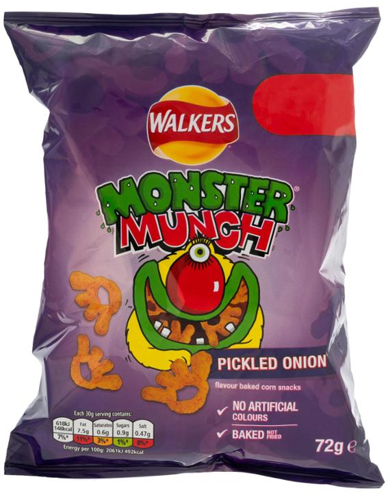 Walkers Monster Munch Pickled Onion Snacks