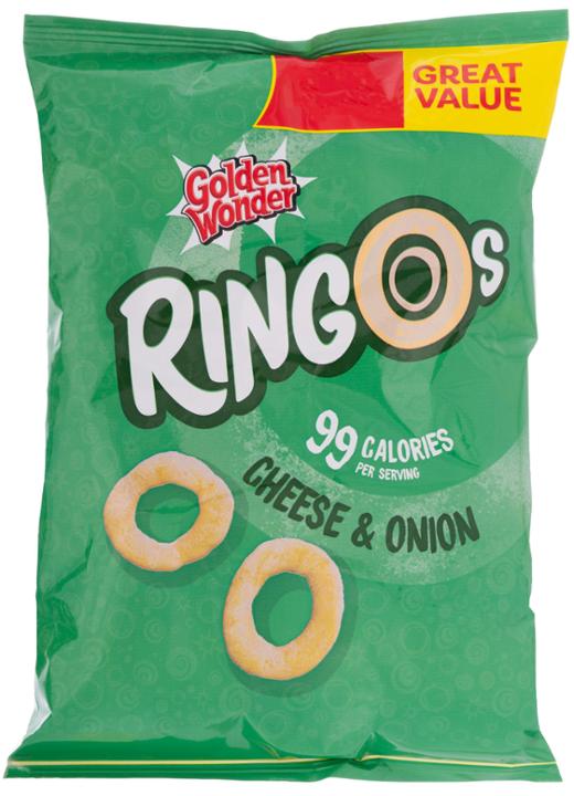 Golden Wonder Ringos Cheese & Onion