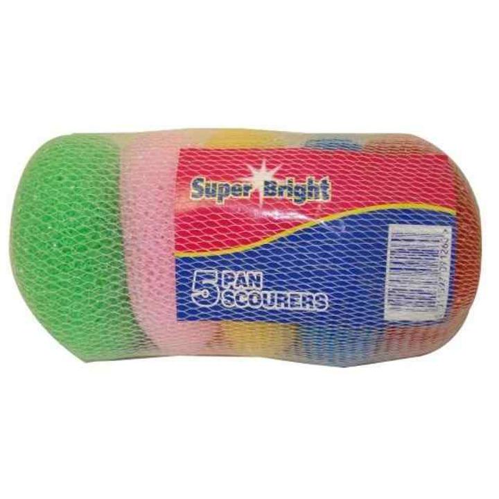 Super Bright Pan Scourers 5pk