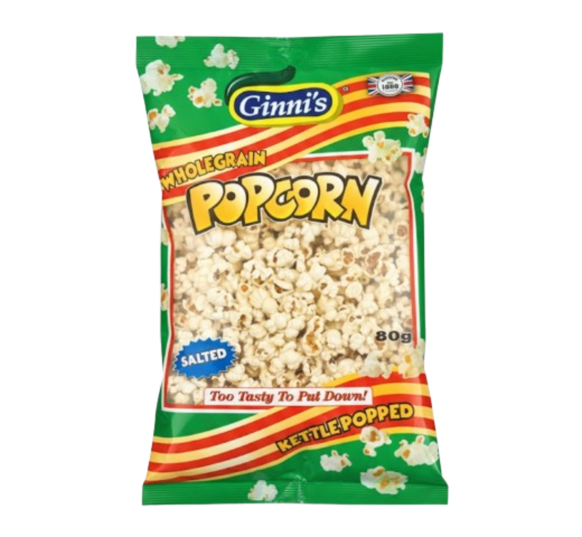 Ginni's Wholegrain Popcorn Salted