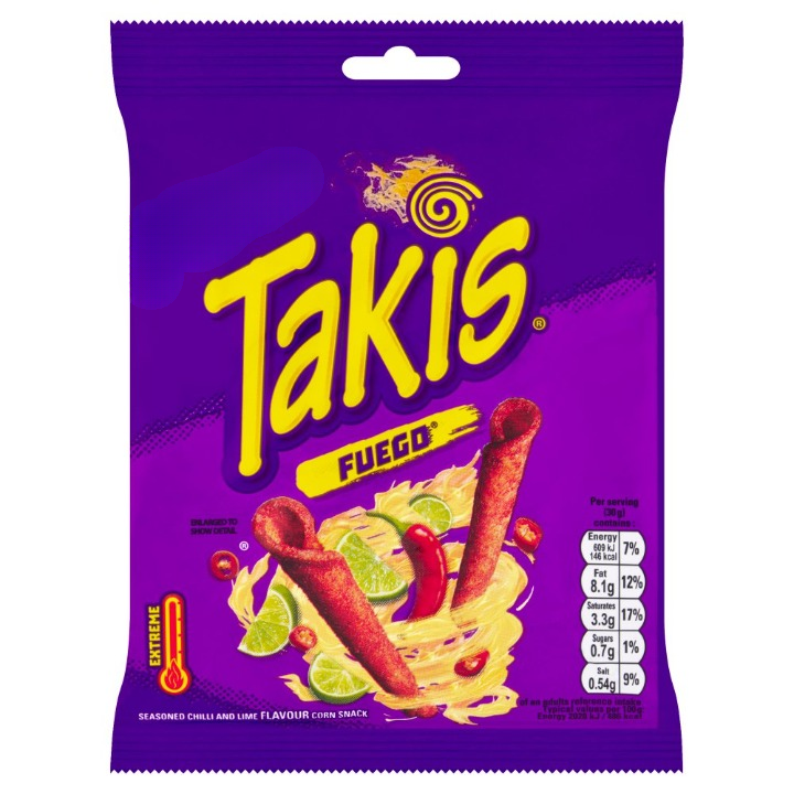 Takis Fuego Chilli and Lime
