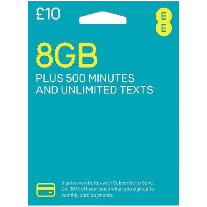 EE 8GB Simcard