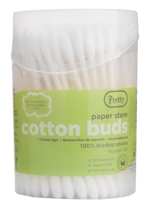 Pretty 100 Paper Stem Cotton Buds