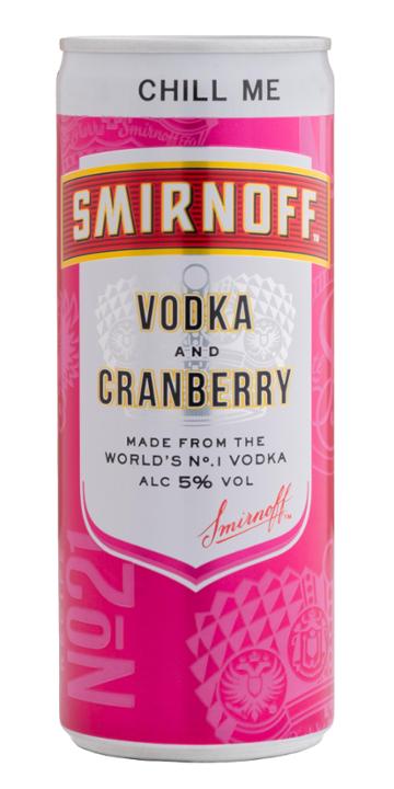 Smirnoff & Cranberry Can