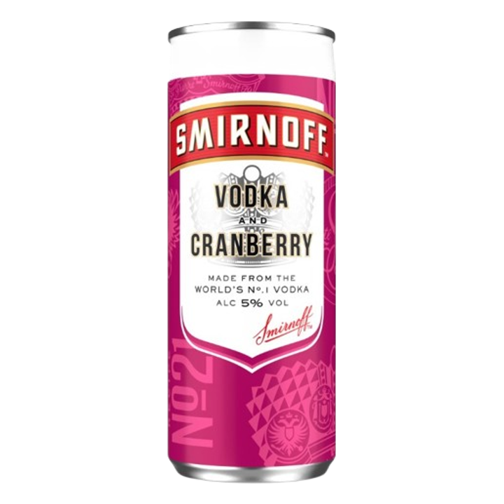 Smirnoff No. 21 Vodka and Cranberry