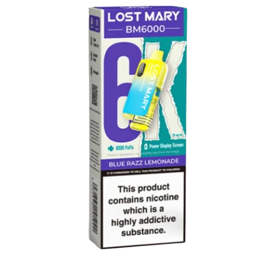 Lost Mary BM6000 Blue Razz Lemonade