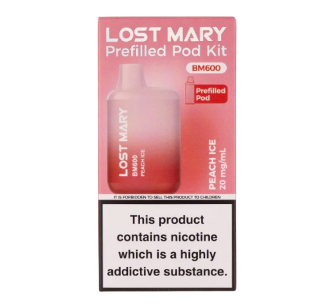 Lost Mary BM600 Peach Ice Prefilled Pod Kit