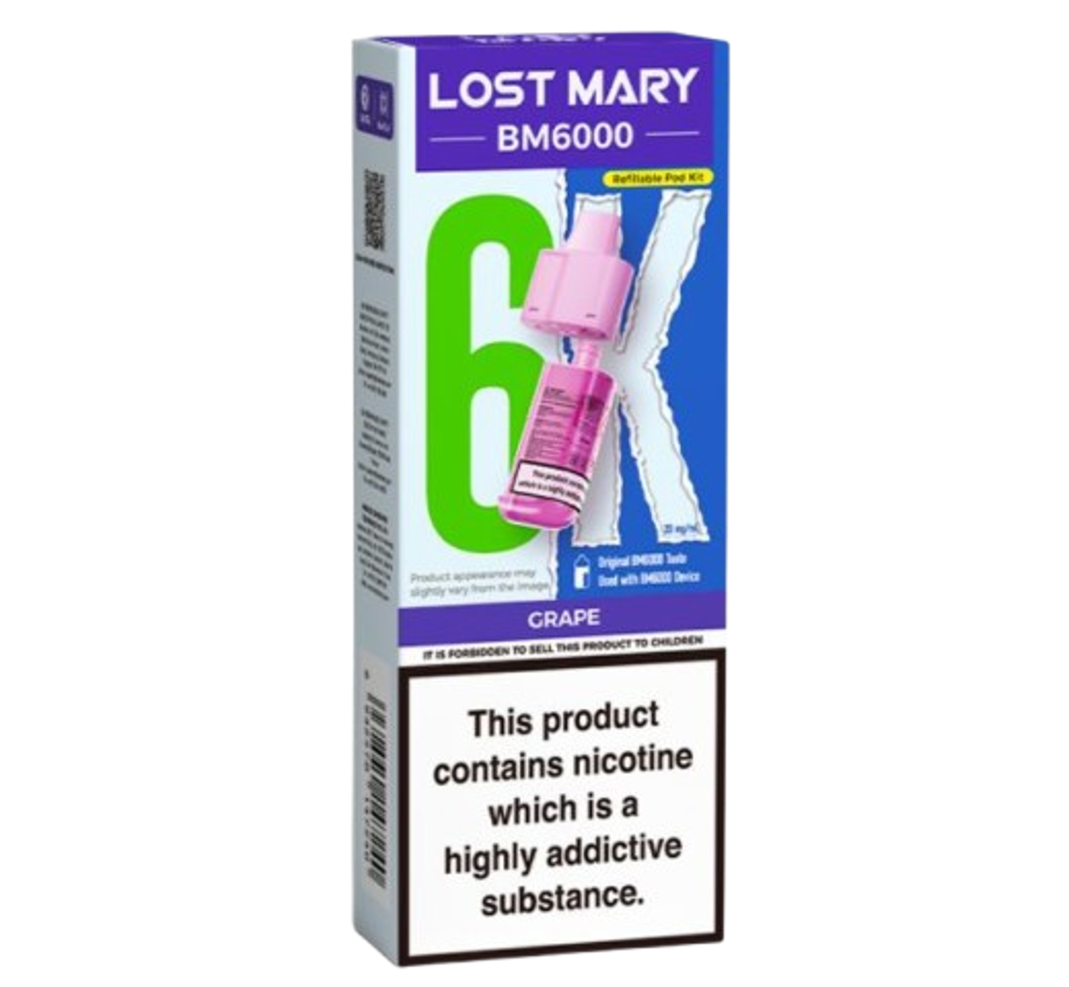 Lost Mary BM6000 Grape Refillable Pod Kit