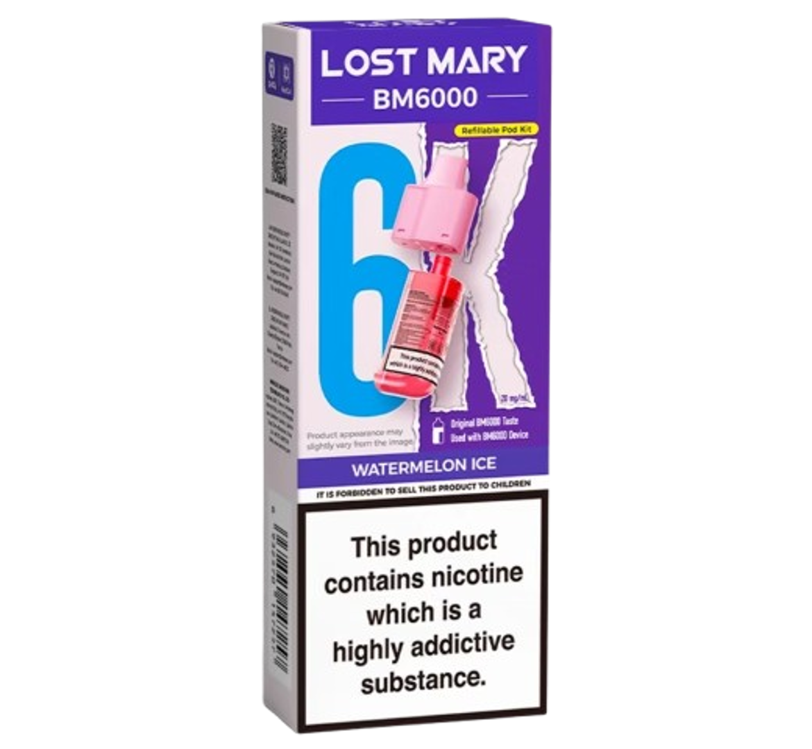 Lost Mary BM6000 Watermelon Ice Refillable Pod Kit