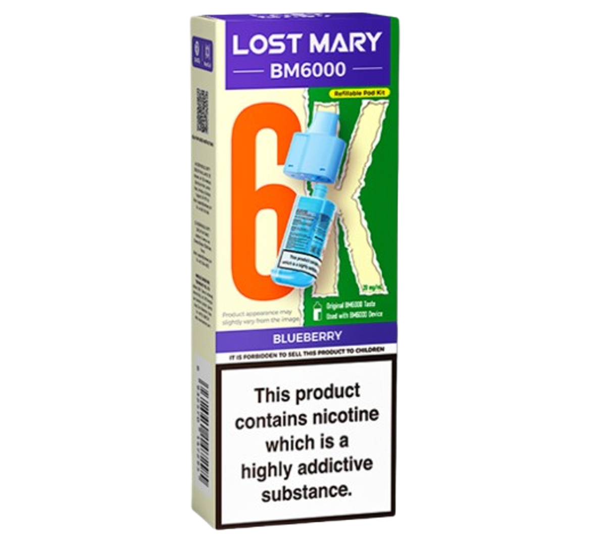 Lost Mary BM6000 Blueberry Refillable Pod Kit
