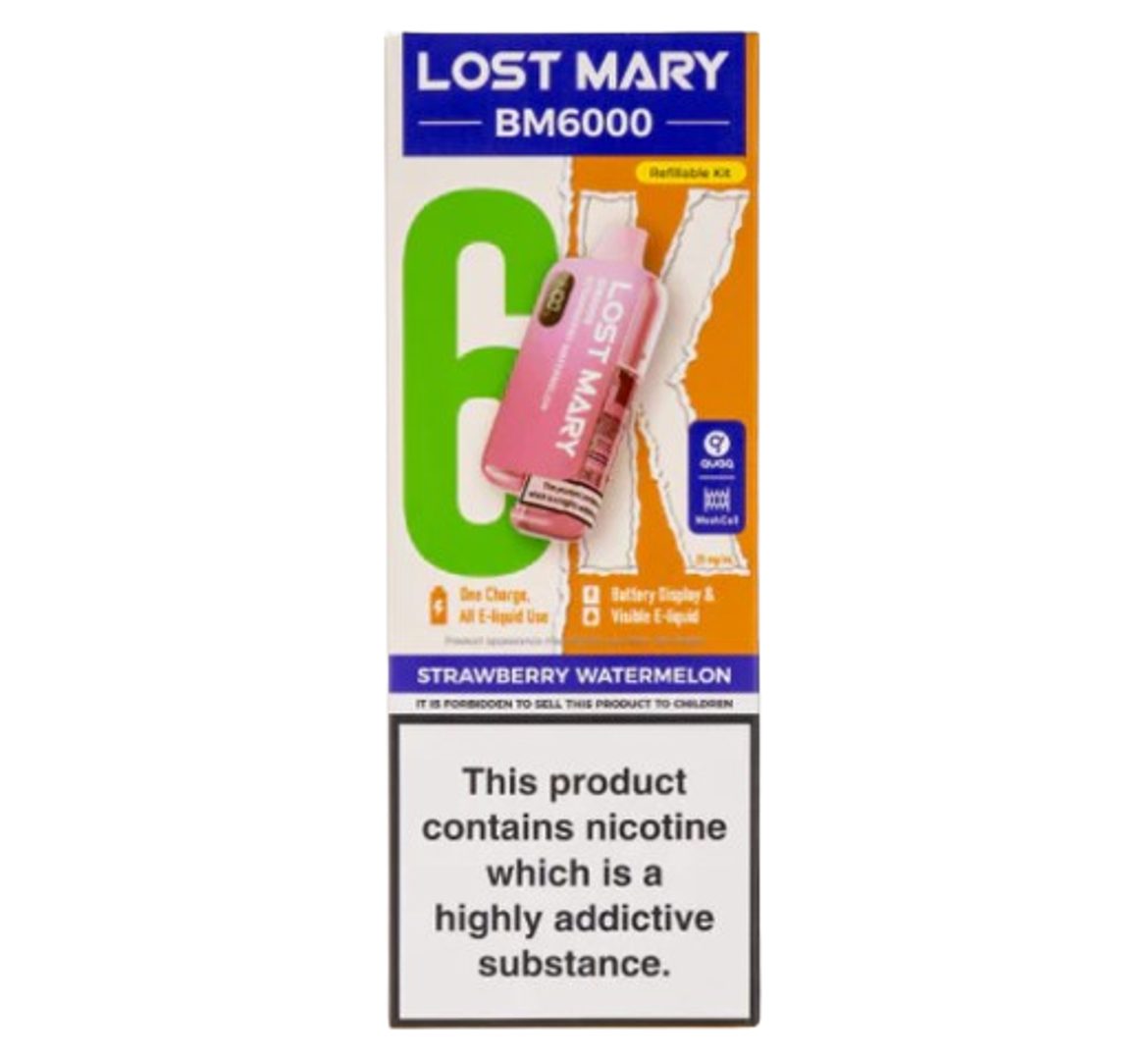 Lost Mary BM6000 Strawberry Watermelon Refillable Kit