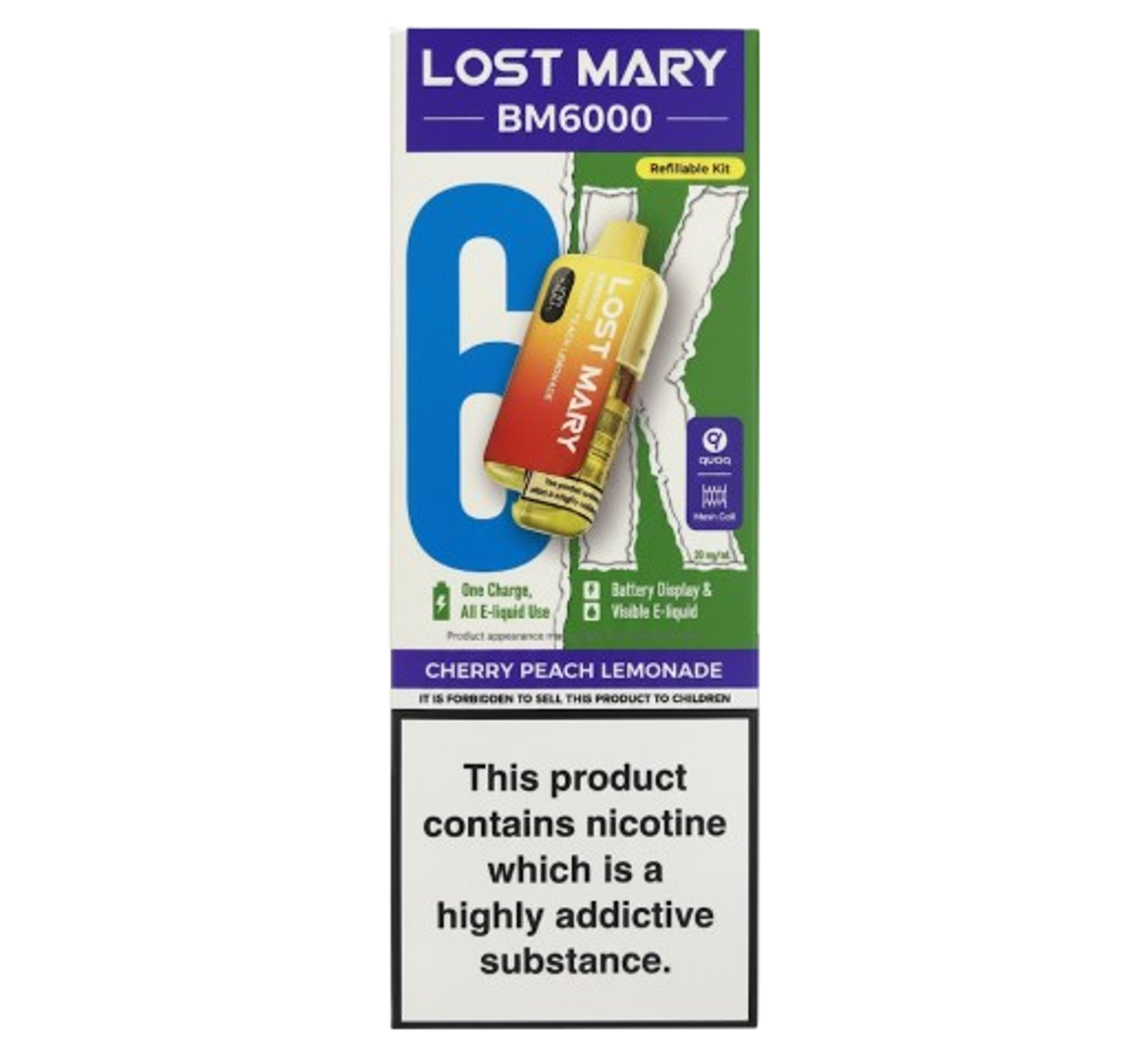 Lost Mary BM6000 Cherry Peach Lemonade