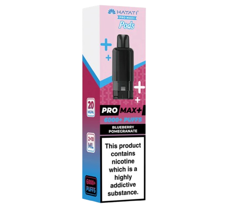 Hayati Pro Max+ 6K Blueberry Pomegranate Pods
