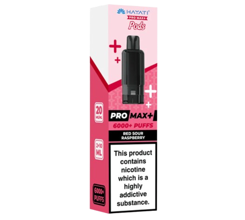 Hayati Pro Max+ 6K Red Sour Raspberry Pods