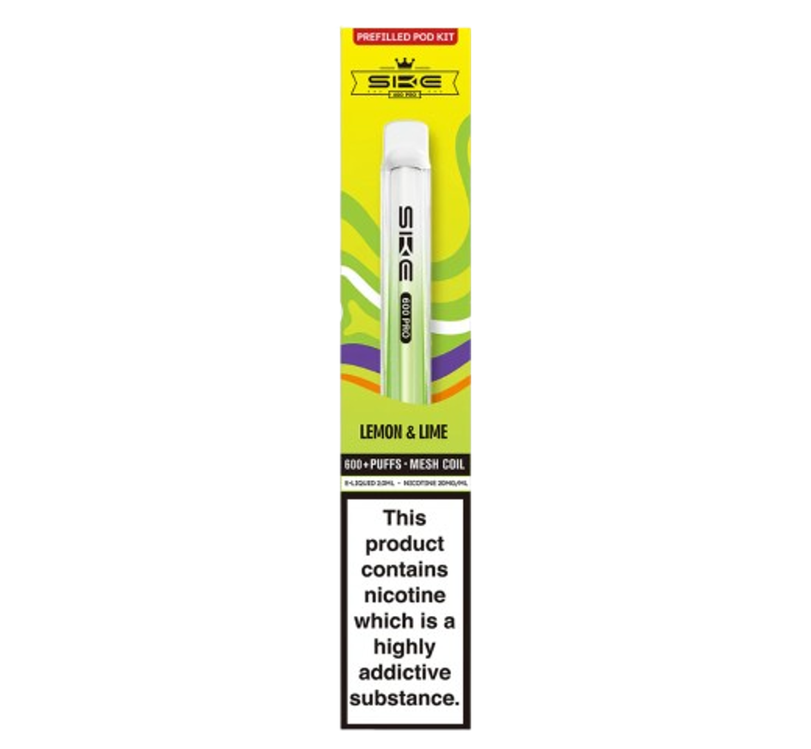 SKE Bar 600 Pro Lemon & Lime Prefilled Pod Kit