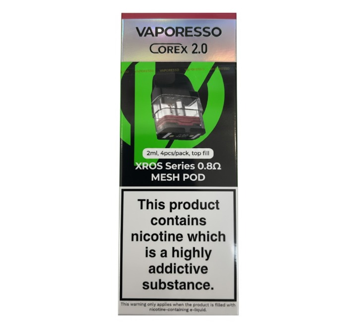 Vaporesso Corex 2.0 Xros Series 0.8Ω Mesh Pod 4pcs