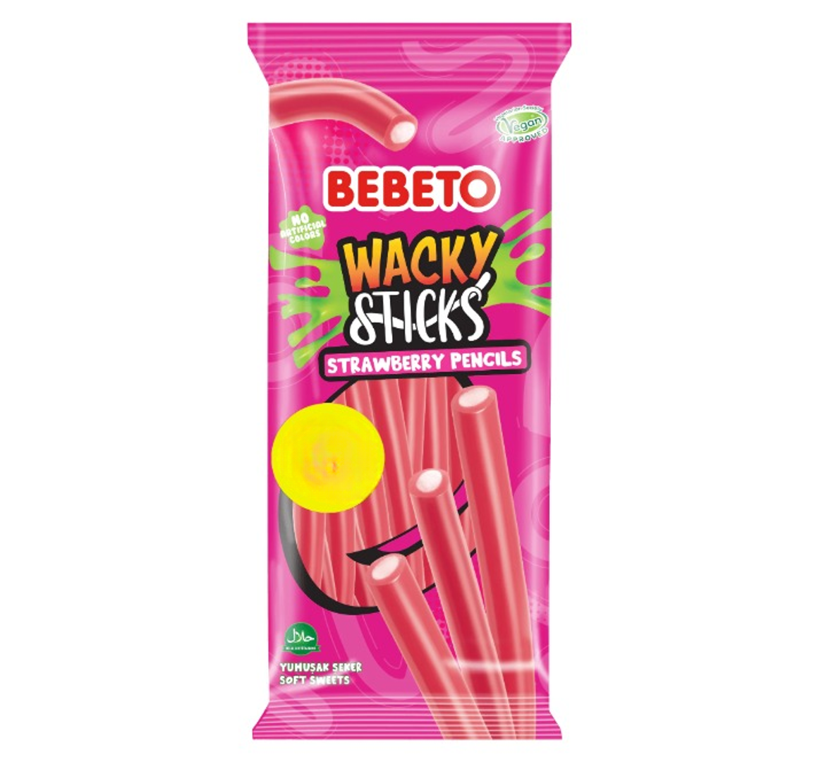 Bebeto Wacky Sticks Strawberry Pencils