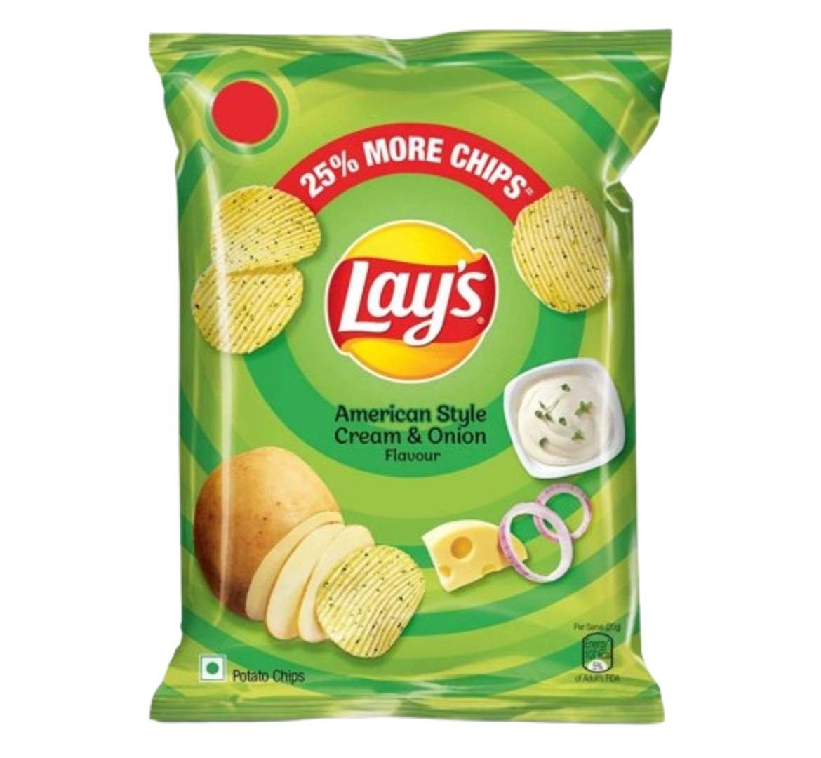 Lay's American Style Cream & Onion Flavour