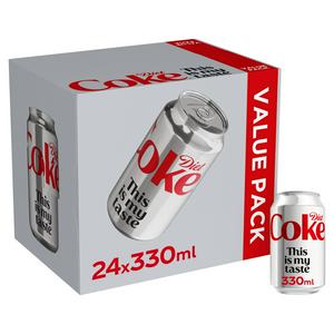 Diet Coke Cola 24 x 330ml Cans