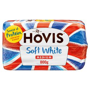 Hovis Soft Medium Sliced White Bread 800g