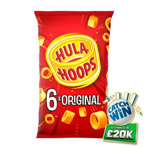 Hula Hoops Original Potato Ring Crisps 6x24g