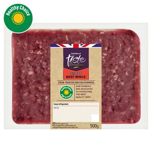 Sainsbury's British Beef Mince 5% Fat , Taste the Difference 500g