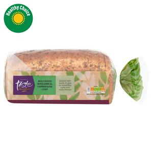 Sainsbury's Soft Multiseed Farmhouse Thick Sliced Wholemeal Bread, Taste the Dif