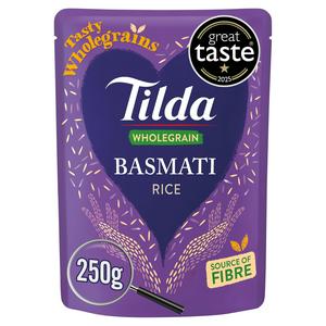 Tilda Microwave Rice Wholegrain Basmati 250g